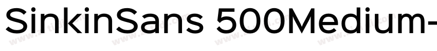 SinkinSans 500Medium字体转换